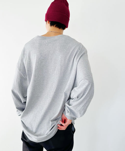 Champion Authentic LONGSLEEVE T-SHIRTS チャンピオン ベーシック ロンT ワンポイント オーバーサイズ サイズ展開多数 5.2オンス L/S 長袖Tシャツ/CC8C | 2193058 | 杢グレー