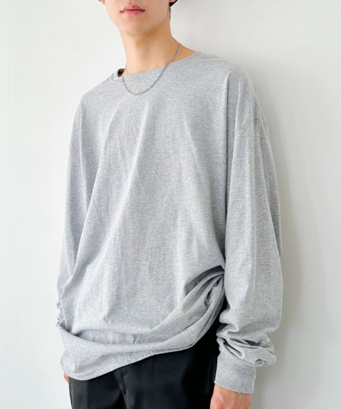 Champion Authentic LONGSLEEVE T-SHIRTS チャンピオン ベーシック ロンT ワンポイント オーバーサイズ サイズ展開多数 5.2オンス L/S 長袖Tシャツ/CC8C | 2193058 | 杢グレー