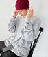 Champion Authentic LONGSLEEVE T-SHIRTS チャンピオン ベーシック ロンT ワンポイント オーバーサイズ サイズ展開多数 5.2オンス L/S 長袖Tシャツ/CC8C | 2193058 | 杢グレー