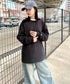Champion Authentic LONGSLEEVE T-SHIRTS チャンピオン ベーシック ロンT ワンポイント オーバーサイズ サイズ展開多数 5.2オンス L/S 長袖Tシャツ/CC8C | 2193058 | ブラック