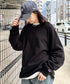 Champion Authentic LONGSLEEVE T-SHIRTS チャンピオン ベーシック ロンT ワンポイント オーバーサイズ サイズ展開多数 5.2オンス L/S 長袖Tシャツ/CC8C | 2193058 | ブラック