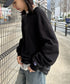 Champion Authentic LONGSLEEVE T-SHIRTS チャンピオン ベーシック ロンT ワンポイント オーバーサイズ サイズ展開多数 5.2オンス L/S 長袖Tシャツ/CC8C | 2193058 | ブラック