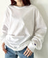 Champion Authentic LONGSLEEVE T-SHIRTS チャンピオン ベーシック ロンT ワンポイント オーバーサイズ サイズ展開多数 5.2オンス L/S 長袖Tシャツ/CC8C | 2193058 | ホワイト