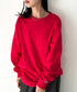 Champion Authentic LONGSLEEVE T-SHIRTS チャンピオン ベーシック ロンT ワンポイント オーバーサイズ サイズ展開多数 5.2オンス L/S 長袖Tシャツ/CC8C | 2193058 | レッド