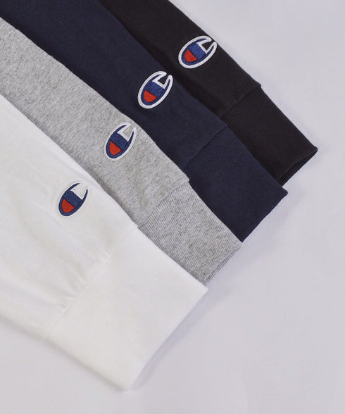 Champion Authentic LONGSLEEVE T-SHIRTS チャンピオン ベーシック ロンT ワンポイント オーバーサイズ サイズ展開多数 5.2オンス L/S 長袖Tシャツ/CC8C | 2193058 | ネイビー