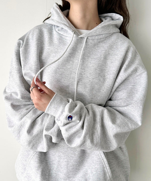 【Champion Authentic Hoodie】チャンピオン スウェット パーカー スーパー オーバーサイズ 展開多数 コットン 裏起毛 無地 フーディー 9.0オンス | 2193060 | グレー系その他