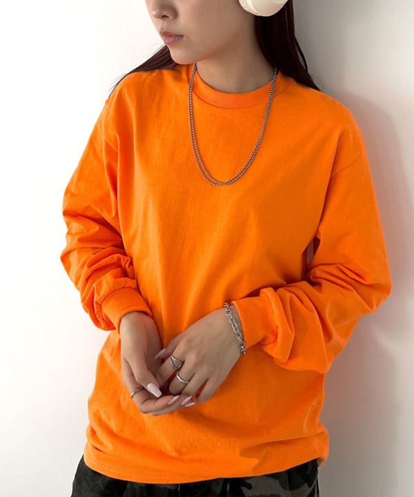GILDAN(ギルダン) /ベーシック ロングスリーブ Tシャツ コットン ビッグシルエット オーバーサイズ サイズカラバリ豊富 長袖 ロンT 6.0オンス | 2193062 | オレンジ系その他