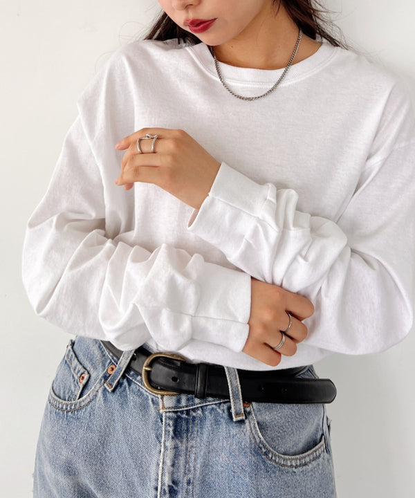 GILDAN(ギルダン) /ベーシック ロングスリーブ Tシャツ コットン ビッグシルエット オーバーサイズ サイズカラバリ豊富 長袖 ロンT 6.0オンス | 2193062 | ホワイト