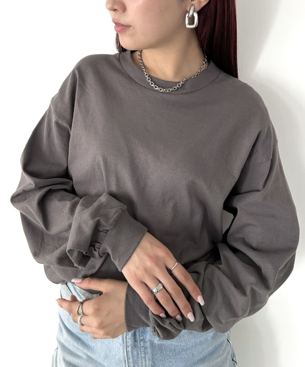 GILDAN(ギルダン) /ベーシック ロングスリーブ Tシャツ コットン ビッグシルエット オーバーサイズ サイズカラバリ豊富 長袖 ロンT 6.0オンス | 2193062 | チャコール