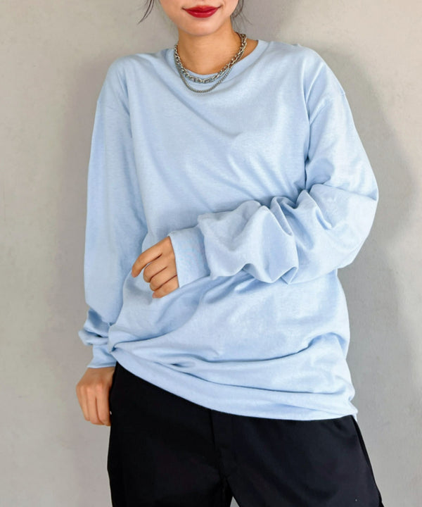 GILDAN(ギルダン) /ベーシック ロングスリーブ Tシャツ コットン ビッグシルエット オーバーサイズ サイズカラバリ豊富 長袖 ロンT 6.0オンス | 2193062 | ライトブルー