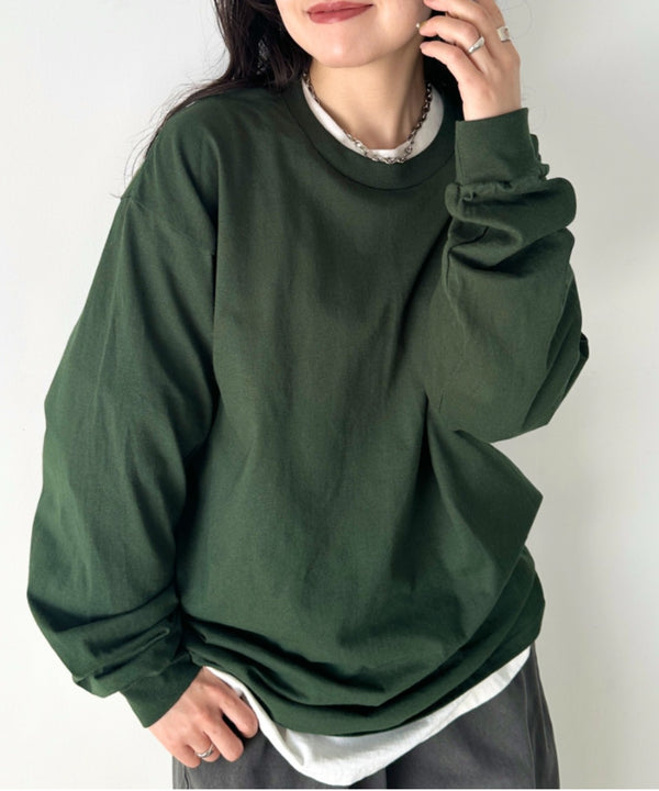 GILDAN(ギルダン) /ベーシック ロングスリーブ Tシャツ コットン ビッグシルエット オーバーサイズ サイズカラバリ豊富 長袖 ロンT 6.0オンス | 2193062 | ダークグリーン