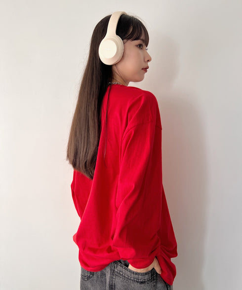 GILDAN(ギルダン) /ベーシック ロングスリーブ Tシャツ コットン ビッグシルエット オーバーサイズ サイズカラバリ豊富 長袖 ロンT 6.0オンス | 2193062 | レッド