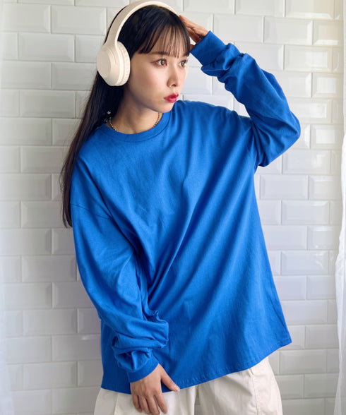 GILDAN(ギルダン) /ベーシック ロングスリーブ Tシャツ コットン ビッグシルエット オーバーサイズ サイズカラバリ豊富 長袖 ロンT 6.0オンス | 2193062 | ロイヤルブルー
