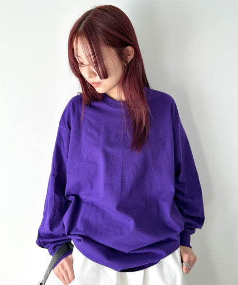 GILDAN(ギルダン) /ベーシック ロングスリーブ Tシャツ コットン ビッグシルエット オーバーサイズ サイズカラバリ豊富 長袖 ロンT 6.0オンス | 2193062 | パープル