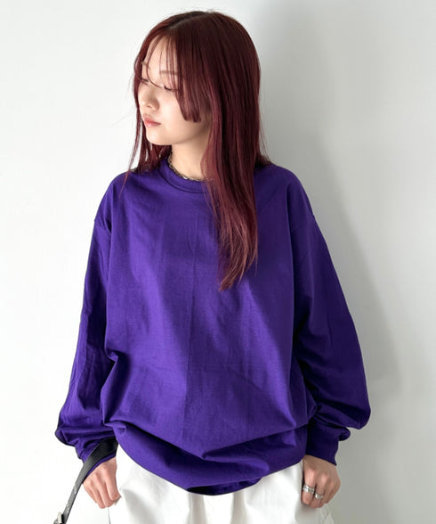 GILDAN(ギルダン) /ベーシック ロングスリーブ Tシャツ コットン ビッグシルエット オーバーサイズ サイズカラバリ豊富 長袖 ロンT 6.0オンス | 2193062 | パープル