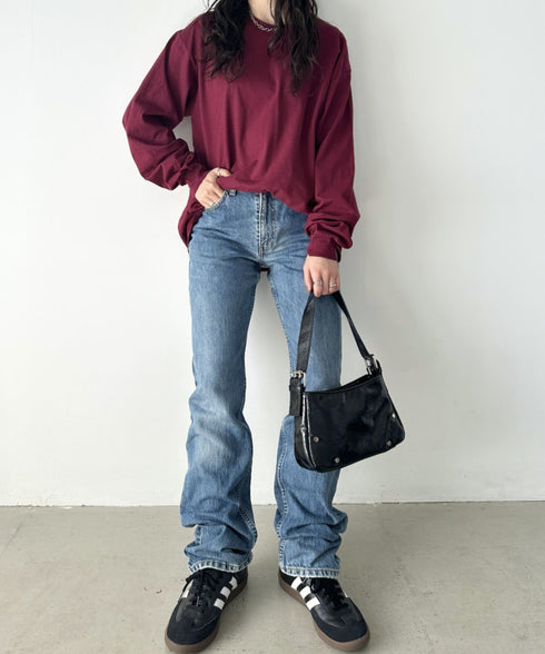 GILDAN(ギルダン) /ベーシック ロングスリーブ Tシャツ コットン ビッグシルエット オーバーサイズ サイズカラバリ豊富 長袖 ロンT 6.0オンス | 2193062 | マルーン