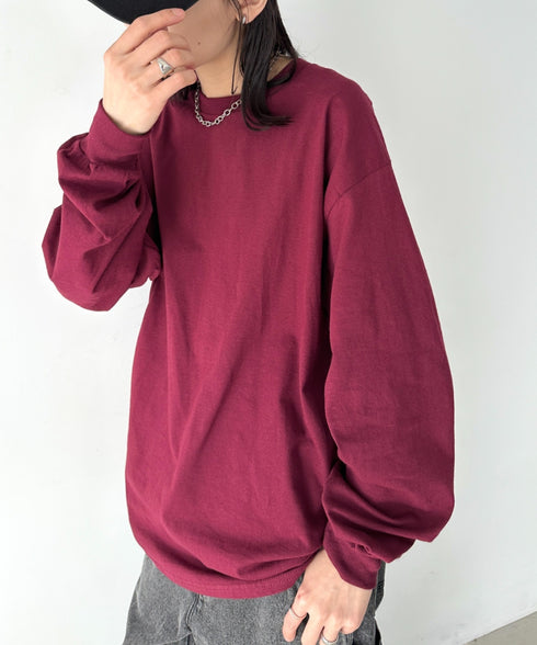 GILDAN(ギルダン) /ベーシック ロングスリーブ Tシャツ コットン ビッグシルエット オーバーサイズ サイズカラバリ豊富 長袖 ロンT 6.0オンス | 2193062 | マルーン