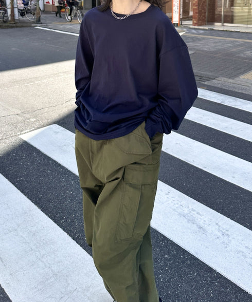 GILDAN(ギルダン) /ベーシック ロングスリーブ Tシャツ コットン ビッグシルエット オーバーサイズ サイズカラバリ豊富 長袖 ロンT 6.0オンス | 2193062 | ネイビー