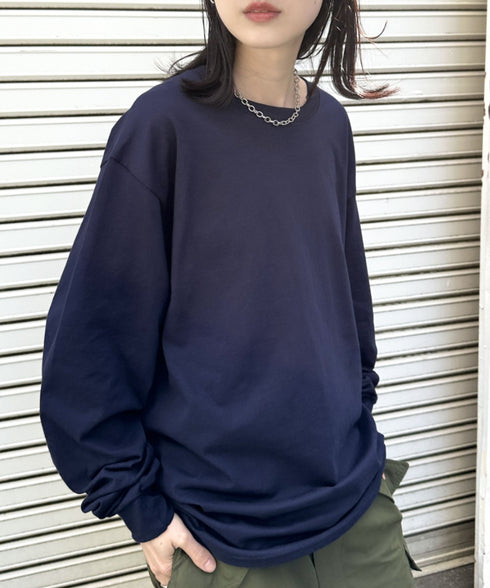 GILDAN(ギルダン) /ベーシック ロングスリーブ Tシャツ コットン ビッグシルエット オーバーサイズ サイズカラバリ豊富 長袖 ロンT 6.0オンス | 2193062 | ネイビー