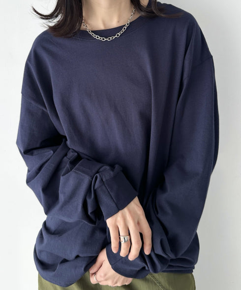 GILDAN(ギルダン) /ベーシック ロングスリーブ Tシャツ コットン ビッグシルエット オーバーサイズ サイズカラバリ豊富 長袖 ロンT 6.0オンス | 2193062 | ネイビー