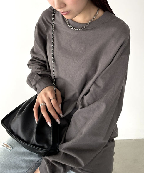 GILDAN(ギルダン) /ベーシック ロングスリーブ Tシャツ コットン ビッグシルエット オーバーサイズ サイズカラバリ豊富 長袖 ロンT 6.0オンス | 2193062 | チャコール