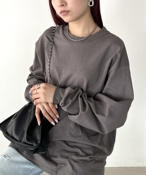 GILDAN(ギルダン) /ベーシック ロングスリーブ Tシャツ コットン ビッグシルエット オーバーサイズ サイズカラバリ豊富 長袖 ロンT 6.0オンス | 2193062 | チャコール