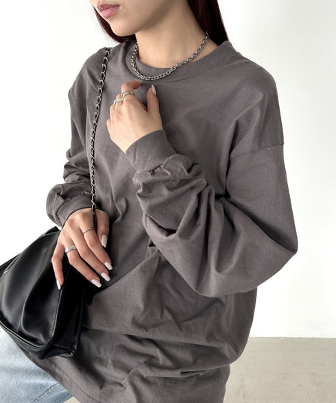 GILDAN(ギルダン) /ベーシック ロングスリーブ Tシャツ コットン ビッグシルエット オーバーサイズ サイズカラバリ豊富 長袖 ロンT 6.0オンス | 2193062 | チャコール