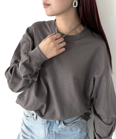 GILDAN(ギルダン) /ベーシック ロングスリーブ Tシャツ コットン ビッグシルエット オーバーサイズ サイズカラバリ豊富 長袖 ロンT 6.0オンス | 2193062 | チャコール