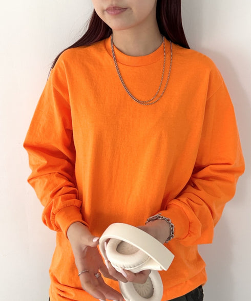 GILDAN(ギルダン) /ベーシック ロングスリーブ Tシャツ コットン ビッグシルエット オーバーサイズ サイズカラバリ豊富 長袖 ロンT 6.0オンス | 2193062 | オレンジ系その他
