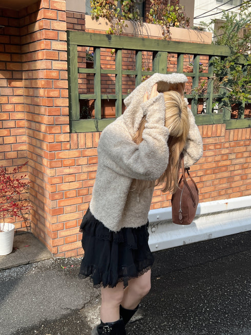 フーディーモヘアニット | SL2244643 | アイボリー