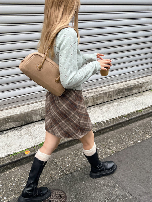 チェック台形スカート | SL2243623 | ブラウン