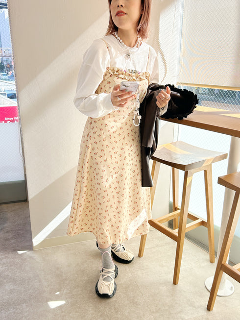 2連パールハートリボンネックレス | SL4233616 | ホワイト