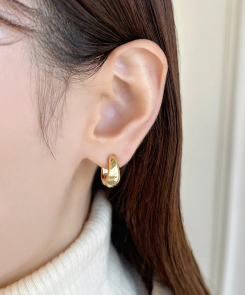 メタル ぷっくり クリップイヤリング | IS4223507 | ゴールド