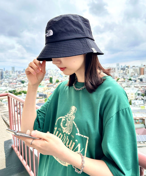 THE NORTH FACE(ザ・ノースフェイス)/ワンポイント ブランドロゴ刺繍 バケットハット/STANDARD BUCKET HAT | IM5242030 | ブラック