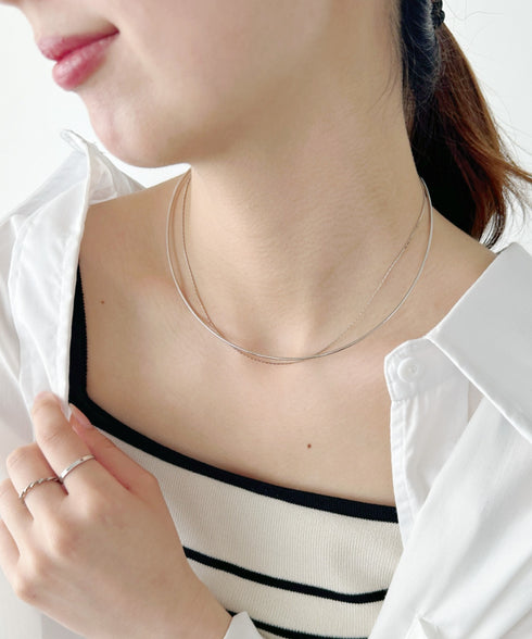 ショートメタルチョーカーネックレス | IS42311032 | シルバー