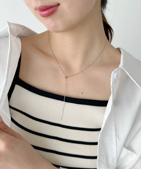 【ステンレス】スライダースキニーチェーンネックレス | IS4231835 | シルバー