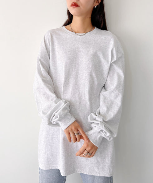 GILDAN(ギルダン) /ベーシック ロングスリーブ Tシャツ コットン ビッグシルエット オーバーサイズ サイズカラバリ豊富 長袖 ロンT 6.0オンス | 2193062 | アッシュグレー