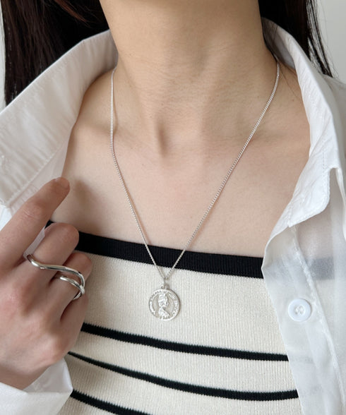 コインモチーフネックレス | C4194017 | シルバー