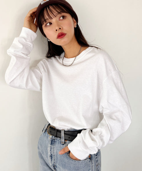 GILDAN(ギルダン) /ベーシック ロングスリーブ Tシャツ コットン ビッグシルエット オーバーサイズ サイズカラバリ豊富 長袖 ロンT 6.0オンス | 2193062 | ホワイト