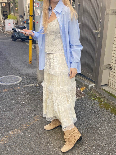 2wayサイドボタンカラーシャツ | SL2251606 | ブルー