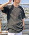 Carhartt(カーハート) /USA規格 ヘビーウェイト ルーズフィット ポケT ビッグサイズ オーバーサイズ ユニセックス ポケット付き コットン 半袖 Tシャツ 5部袖 1/2スリーブ | L2202001 | オリーブ