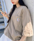 Carhartt(カーハート) /USA規格 ヘビーウェイト ルーズフィット ポケT ビッグサイズ オーバーサイズ ユニセックス ポケット付き コットン 半袖 Tシャツ 5部袖 1/2スリーブ | L2202001 | ベージュ