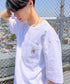 Carhartt(カーハート) /USA規格 ヘビーウェイト ルーズフィット ポケT ビッグサイズ オーバーサイズ ユニセックス ポケット付き コットン 半袖 Tシャツ 5部袖 1/2スリーブ | L2202001 | ホワイト
