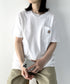 Carhartt(カーハート) /USA規格 ヘビーウェイト ルーズフィット ポケT ビッグサイズ オーバーサイズ ユニセックス ポケット付き コットン 半袖 Tシャツ 5部袖 1/2スリーブ | L2202001 | ホワイト