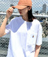 Carhartt(カーハート) /USA規格 ヘビーウェイト ルーズフィット ポケT ビッグサイズ オーバーサイズ ユニセックス ポケット付き コットン 半袖 Tシャツ 5部袖 1/2スリーブ | L2202001 | ホワイト