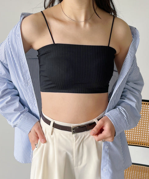 カップ付きシームレスブラトップ | C2202009 | ブラック