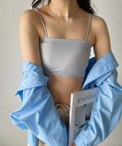 カップ付きシームレスブラトップ | C2202009 | グレー