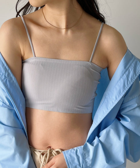 カップ付きシームレスブラトップ | C2202009 | グレー