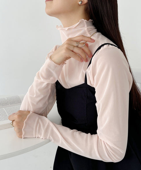 メロウハイネックシアーインナートップス | C2203006 | ライトベージュ