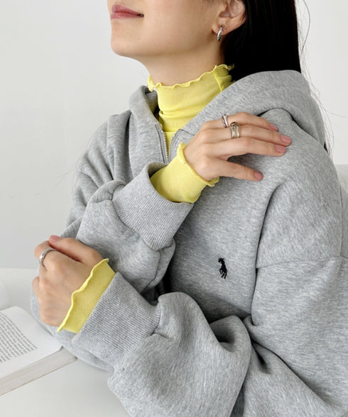 メロウハイネックシアーインナートップス | C2203006 | ライトイエロー